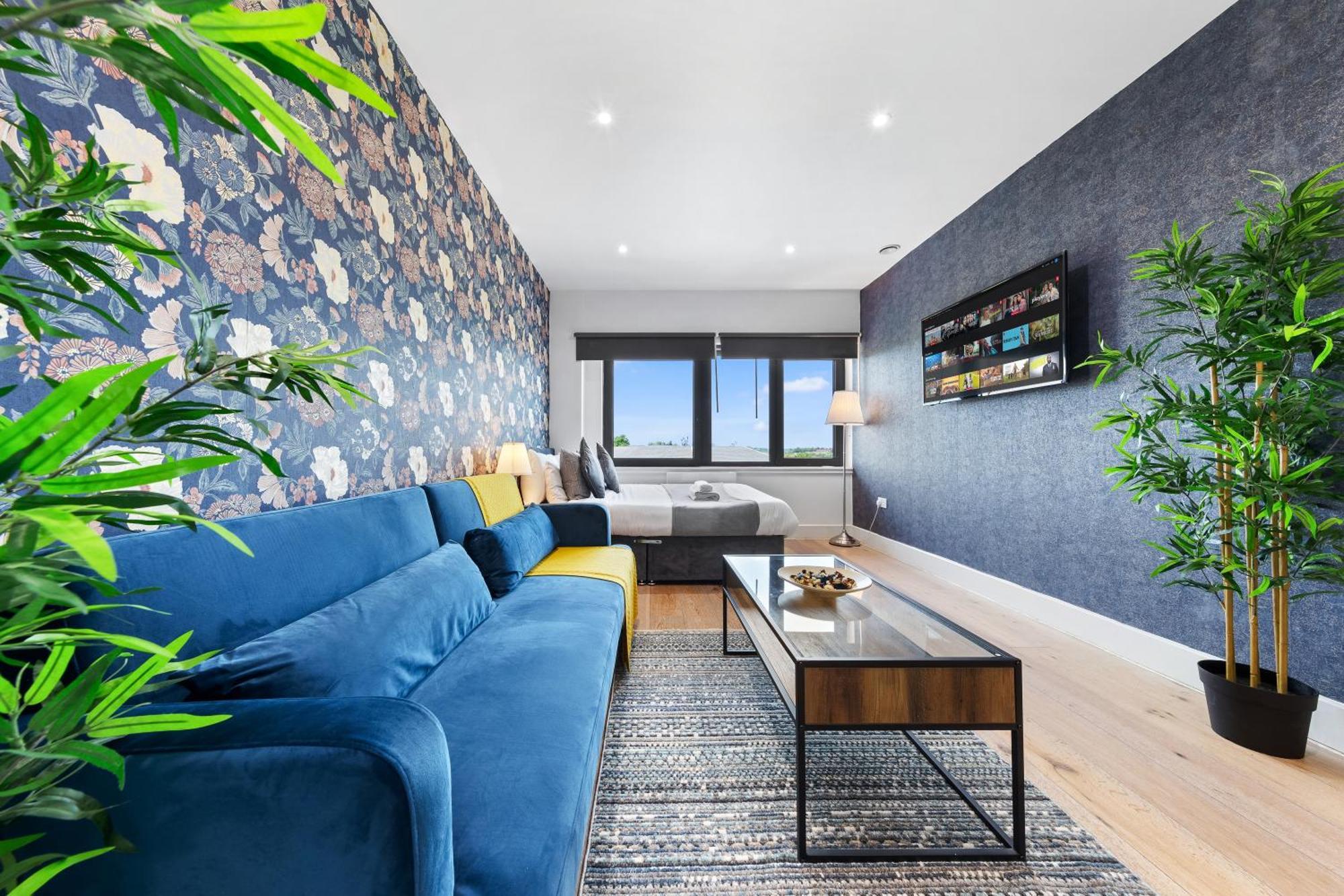 Modern One Bedroom Flat - Sleeps 5 -Near Heathrow - London Ub3 Londres Exterior foto