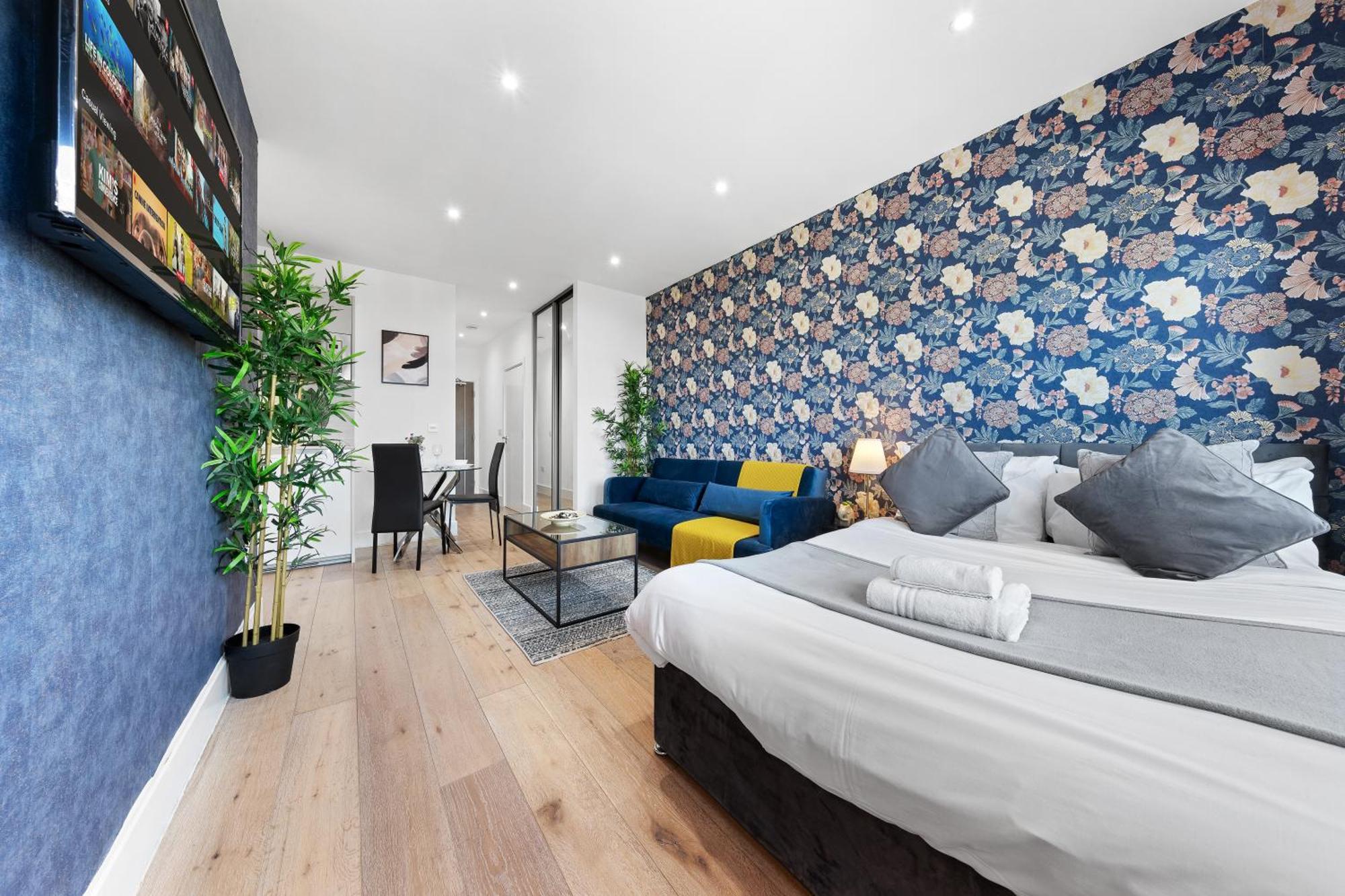 Modern One Bedroom Flat - Sleeps 5 -Near Heathrow - London Ub3 Londres Exterior foto