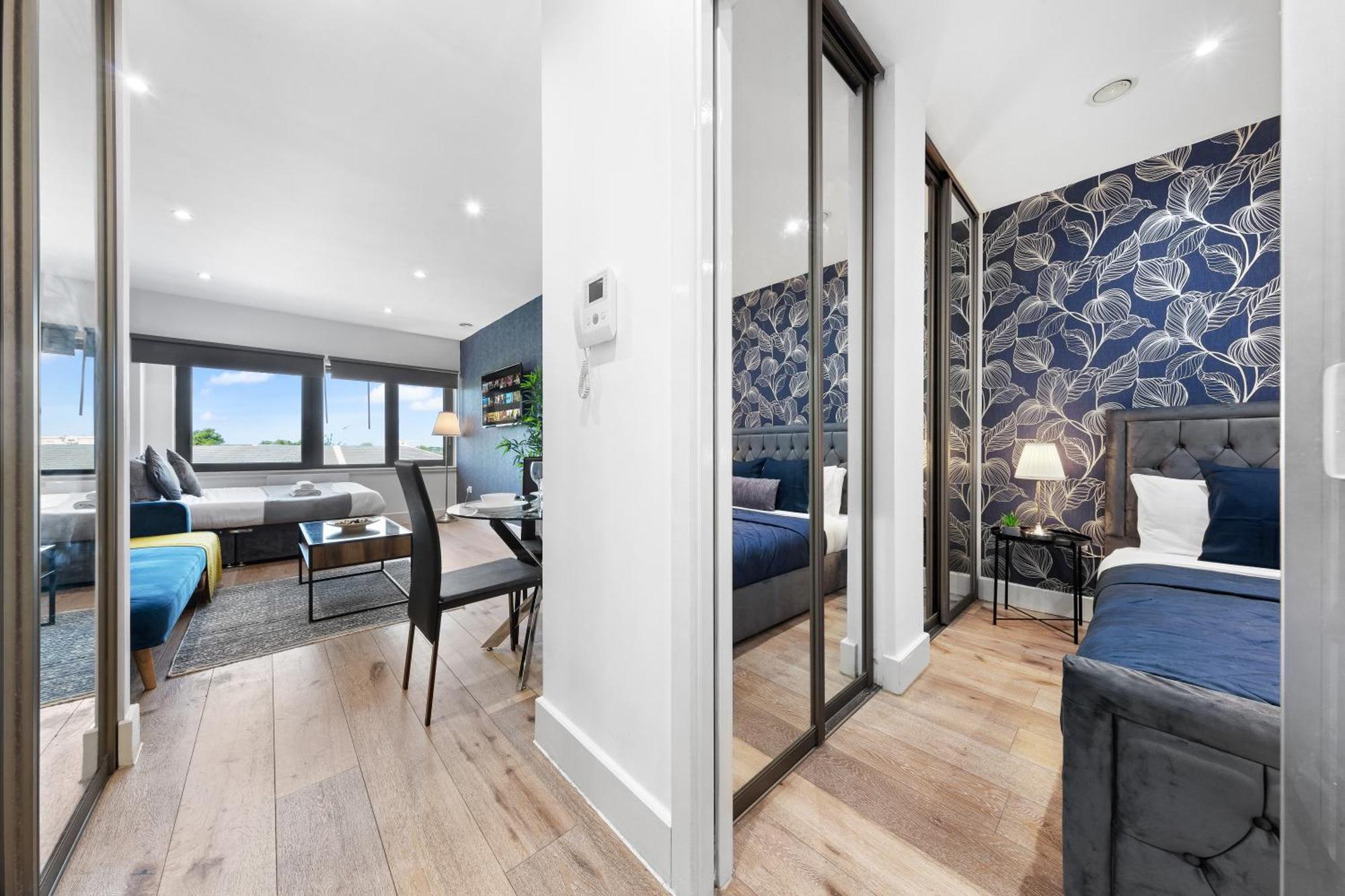 Modern One Bedroom Flat - Sleeps 5 -Near Heathrow - London Ub3 Londres Exterior foto