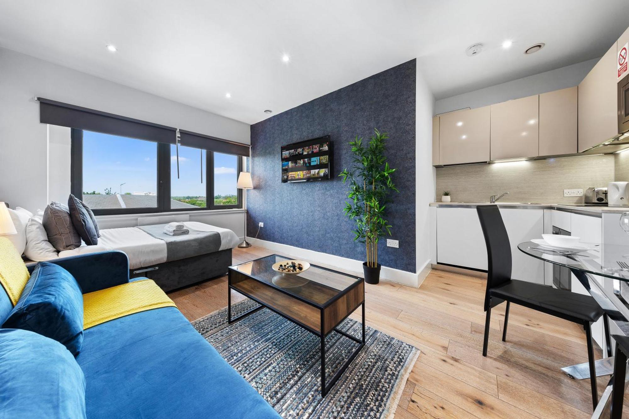 Modern One Bedroom Flat - Sleeps 5 -Near Heathrow - London Ub3 Londres Exterior foto